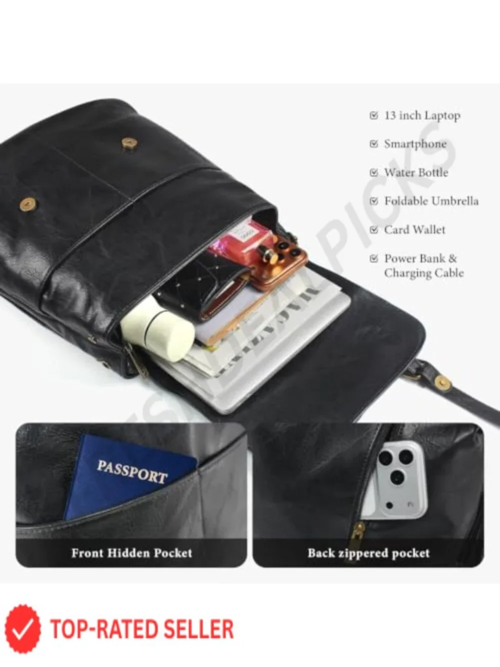 Vintage Faux Leather Backpack Purse for Women Convertible Handbag Shoulder Bag